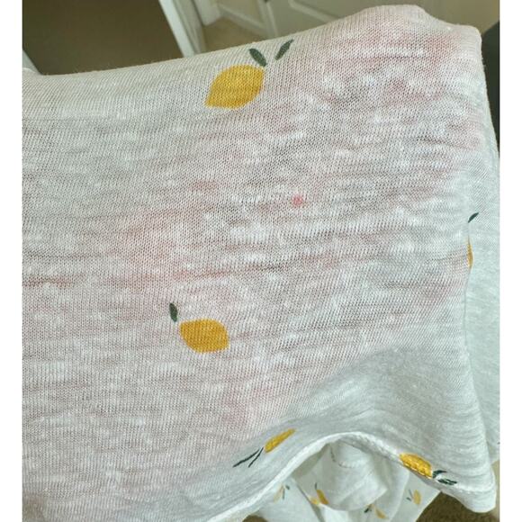 Rails Lemon Print Linen Tee Size XS - Picture 3 of 3